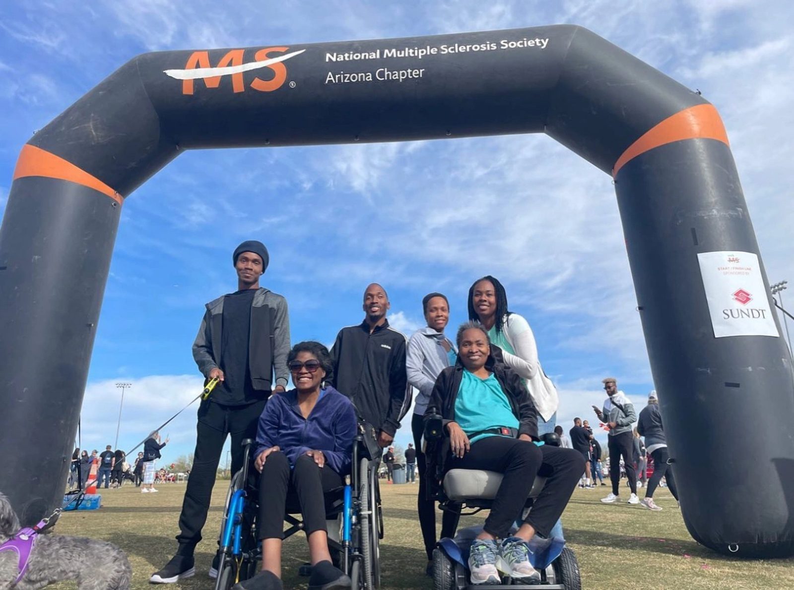Ashlee Croft and family at the Arizona Multiple Sclerosis Walk